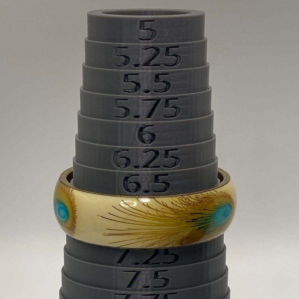 Peacock Feather Bangle Bracelet - image 6